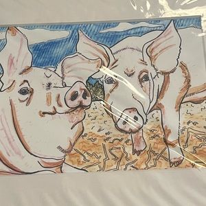 Pigs!!! Two pigs by Ryann Annadella